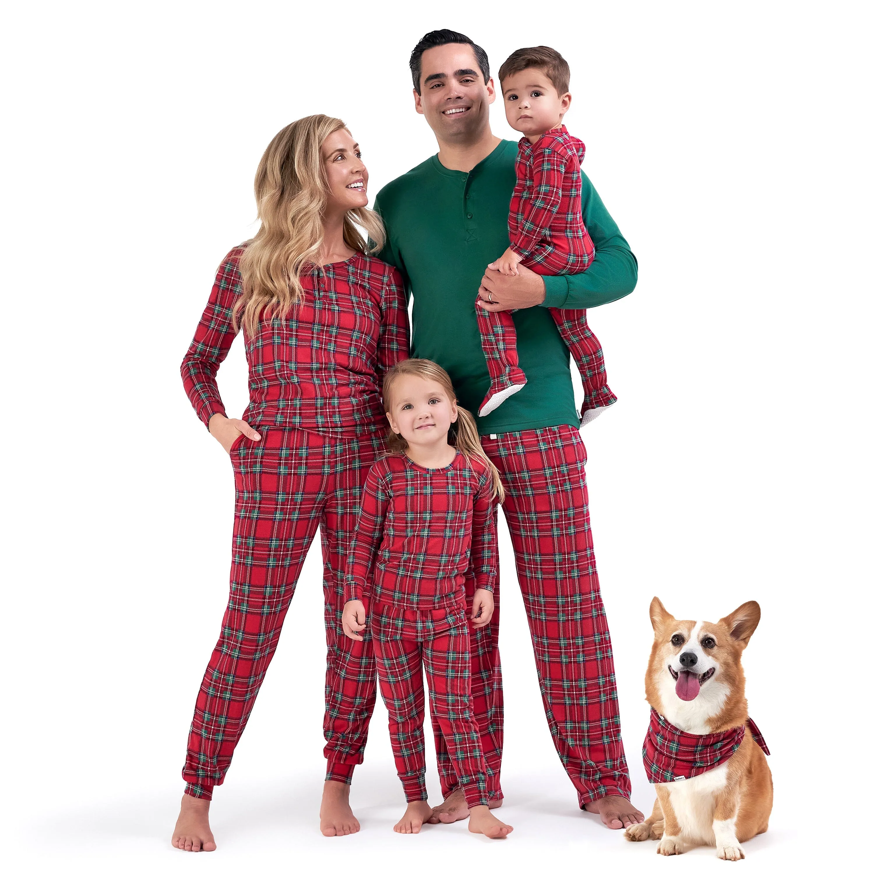 2-Piece Women's Stewart Plaid Hacci Pajama Set