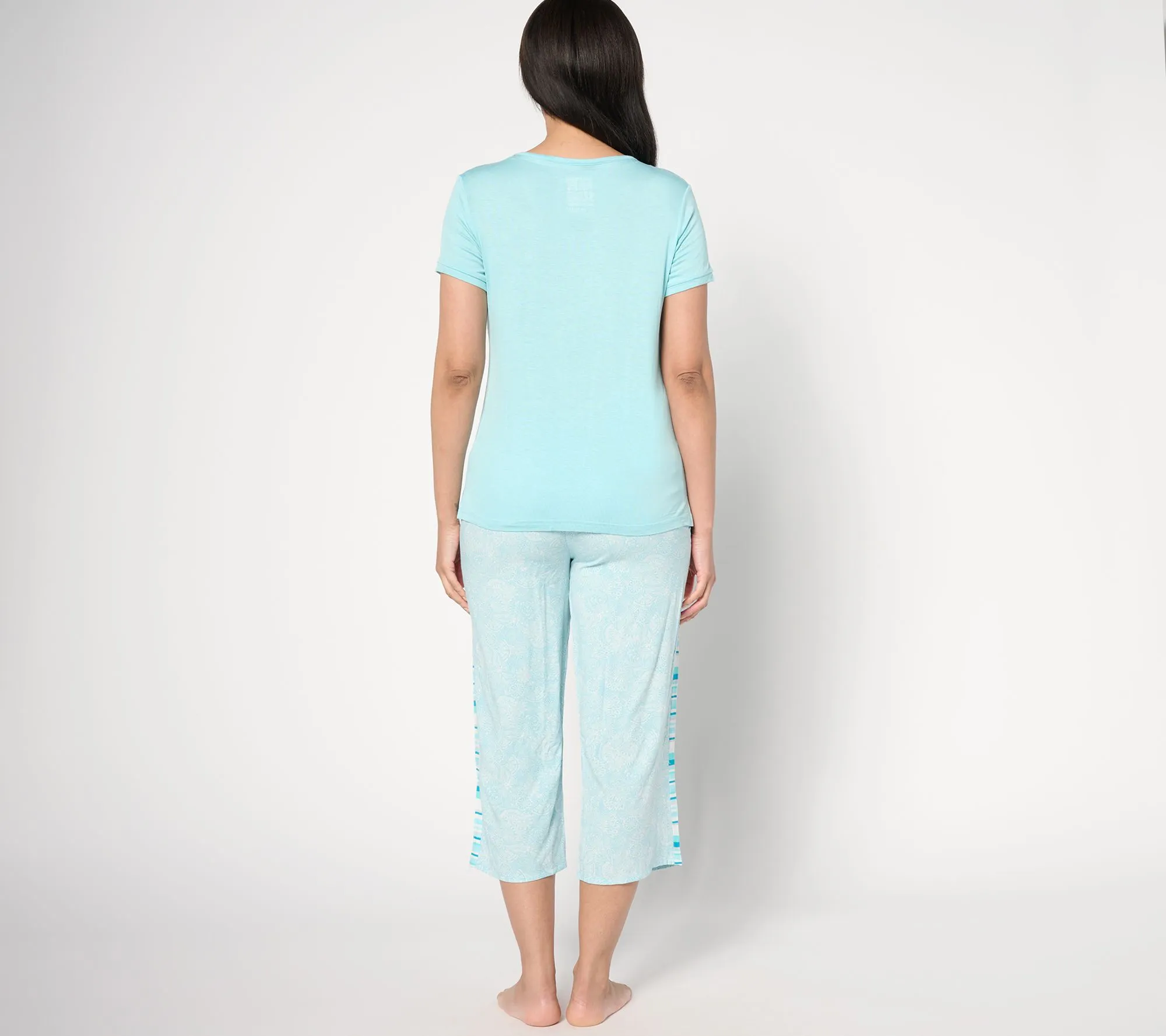 "As Is" MUK LUKS Petal Knit Coastal Life Pajama Set