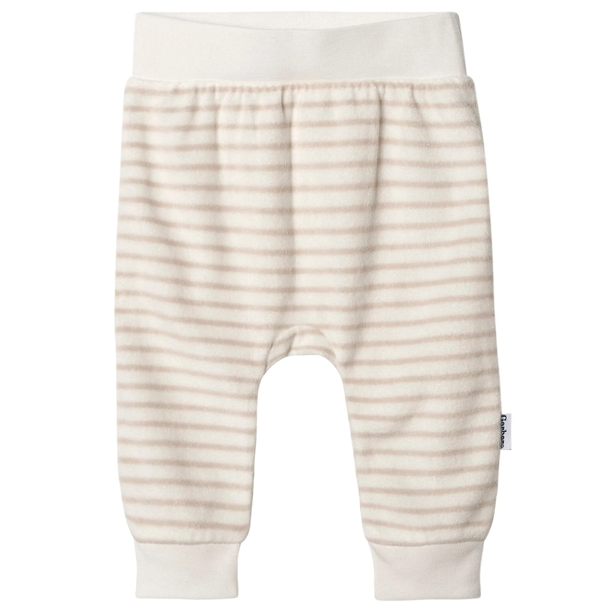 4-Pack Baby Neutral Oatmeal Heather and Stripes Fleece Pants