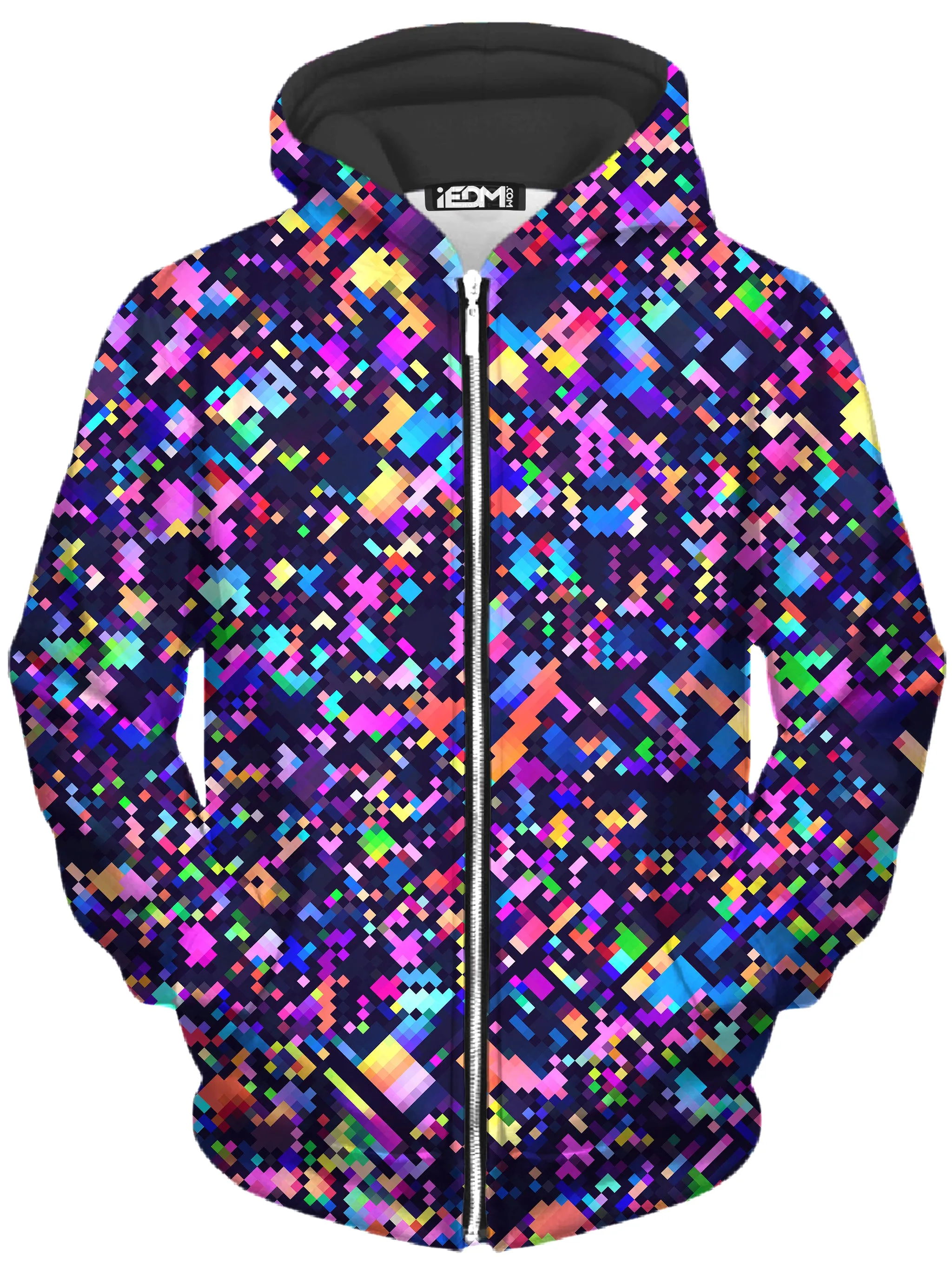 8-Bit Confetti Zip-Up Hoodie and Joggers Combo