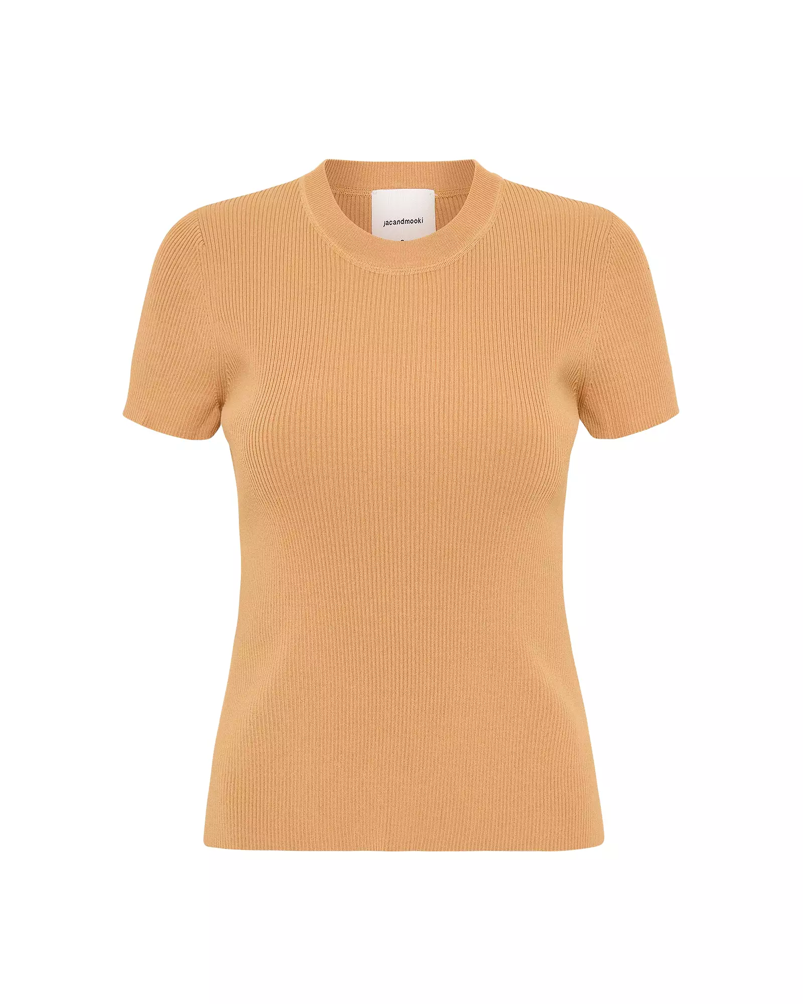 AGNES KNIT TEE - CARAMEL