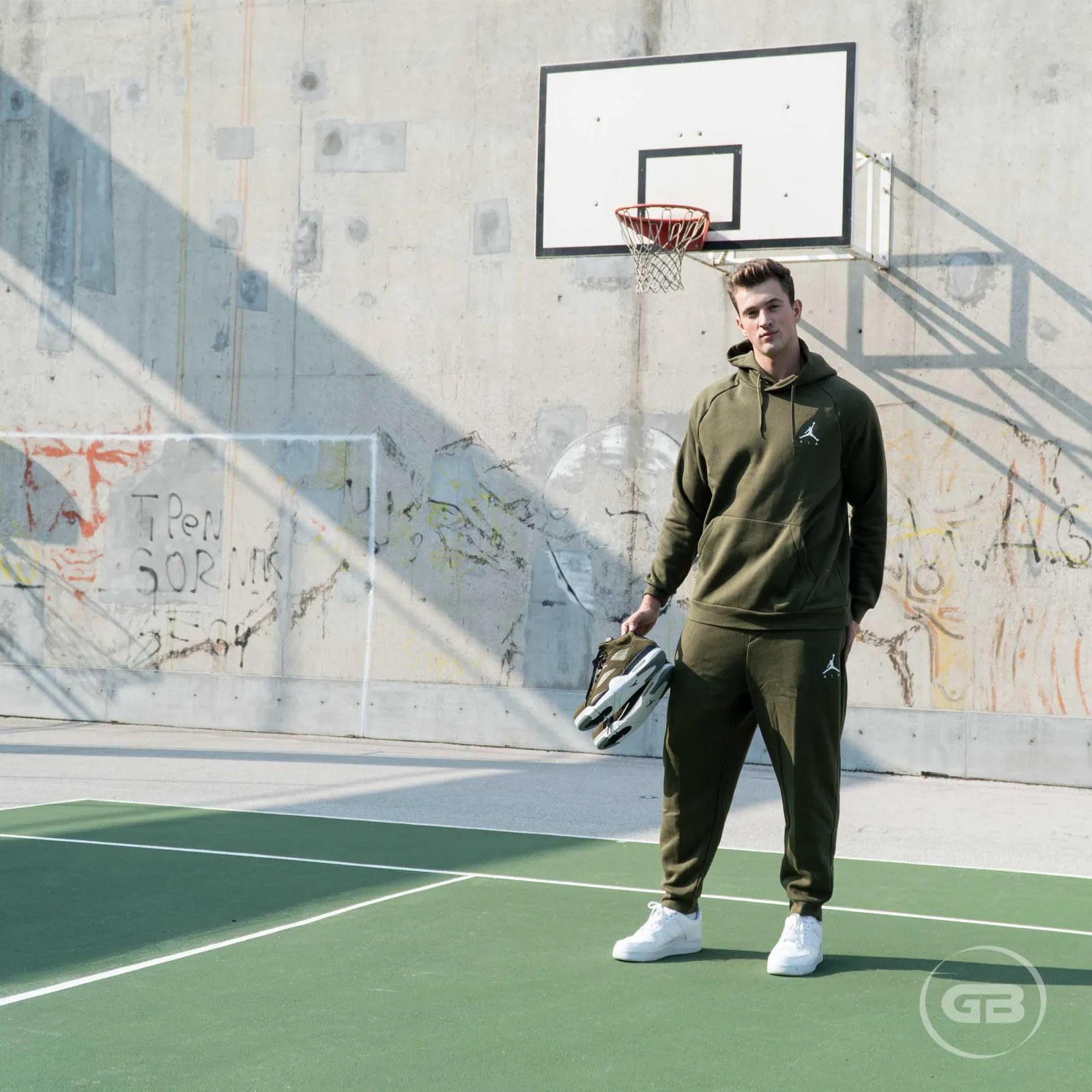 Air Jordan Jumpman Fleece Pants ''Olive Canvas''