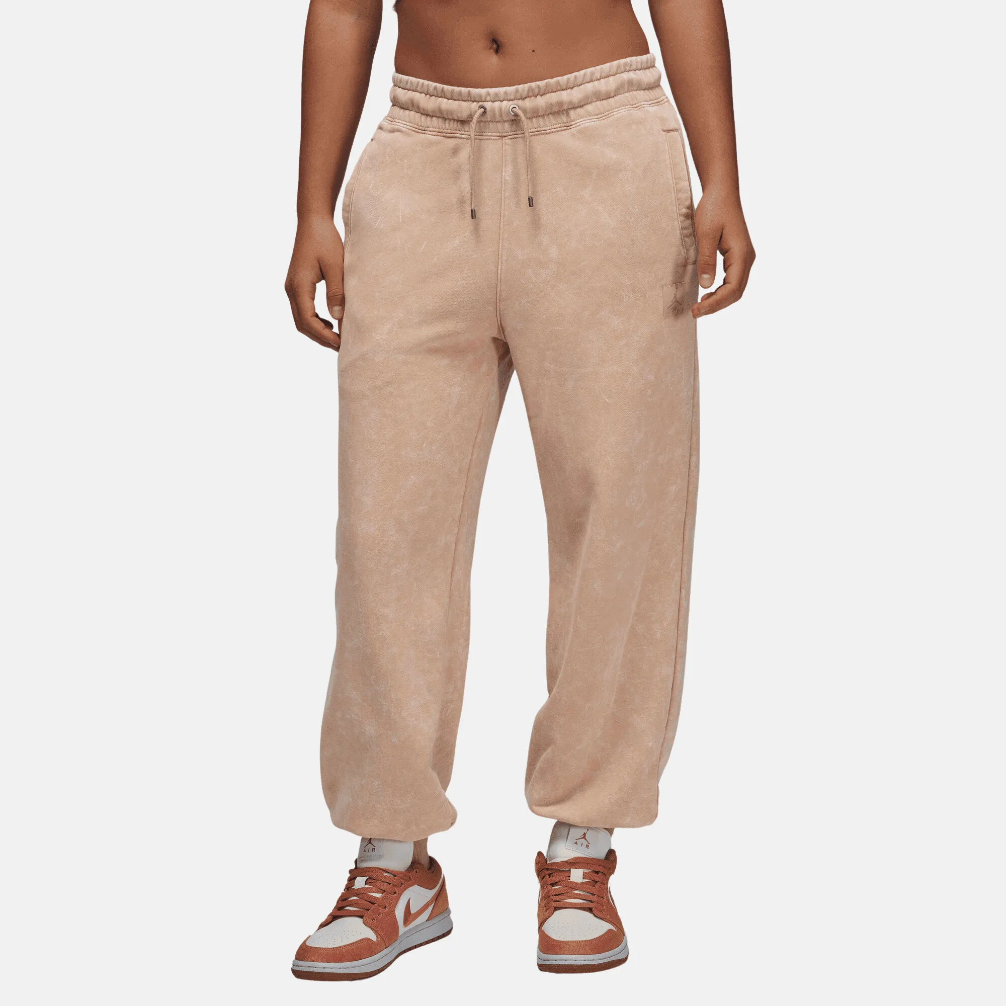 Air Jordan Women's Flight Fleece Desert Dust Washed Fleece Pants