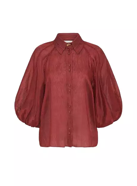 AJE Palms Puff Sleeve Shirt