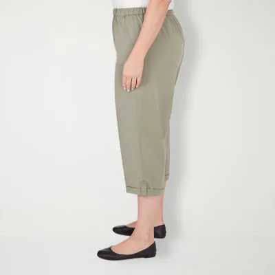 Alfred Dunner Tuscan Sun Mid Rise Plus Capris