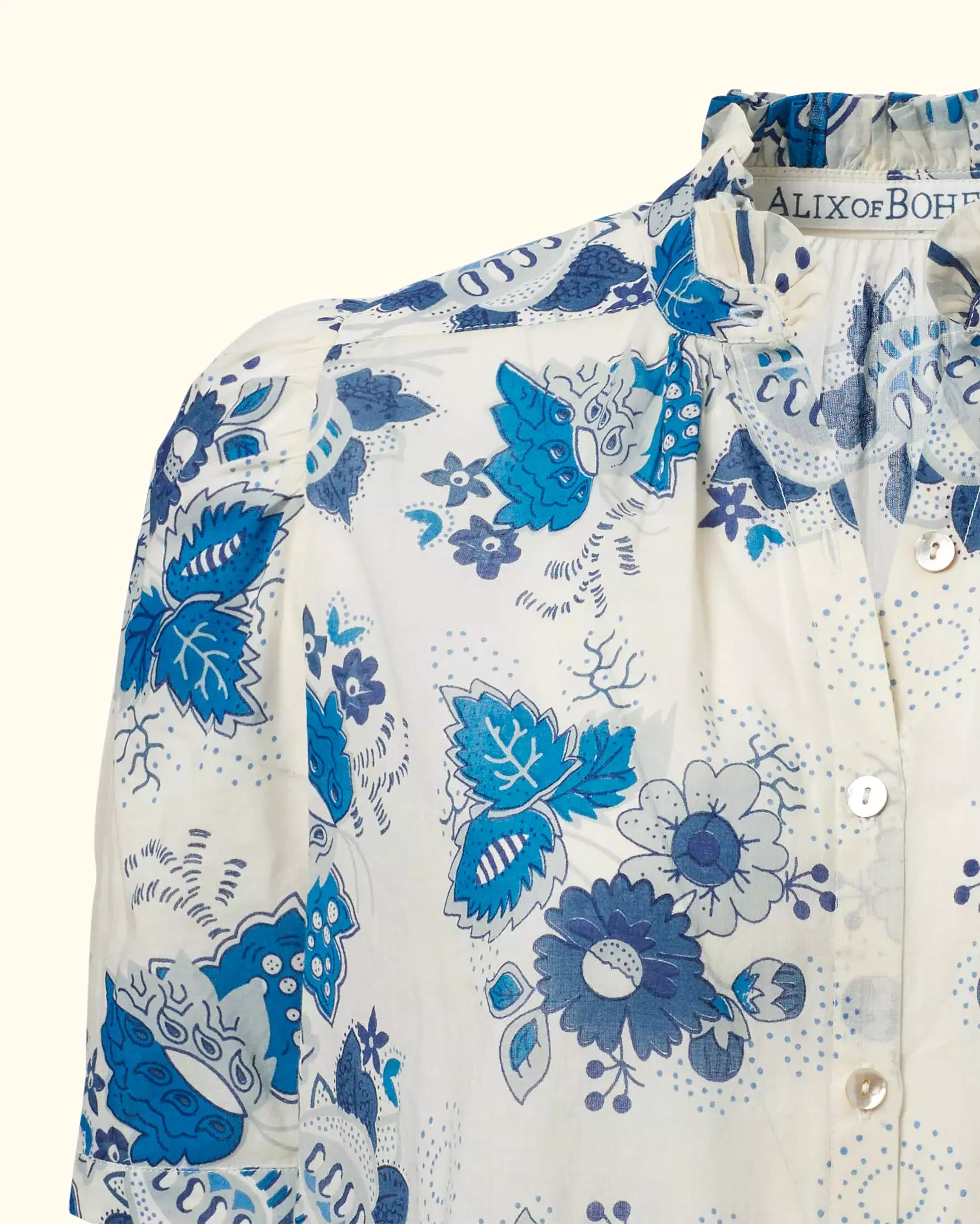 ALIX OF BOHEMIA Winnie Blue China Panel Shirt