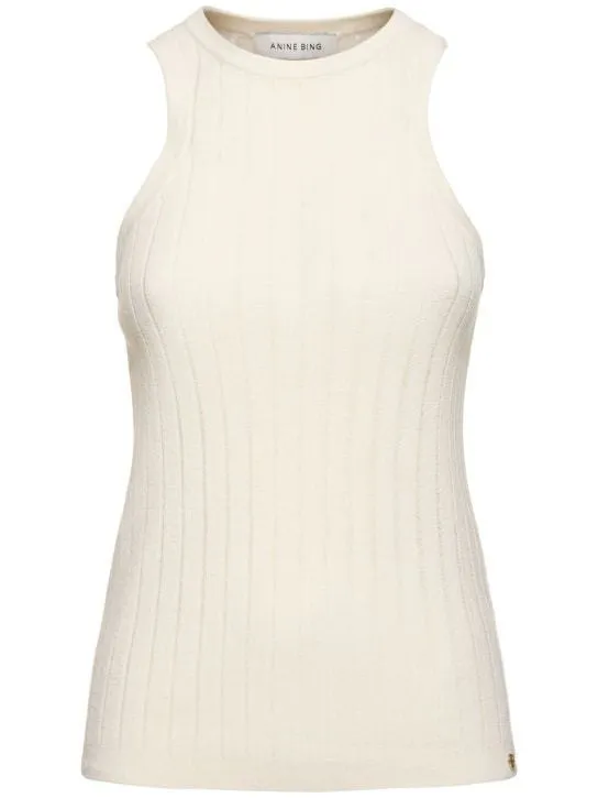 ANINE BING  |Wool Plain Tanks & Camisoles