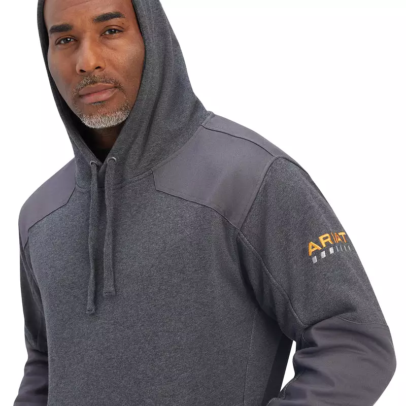 'Ariat' Men's Workman DuraCanvas Hoodie - Charcoal Heather