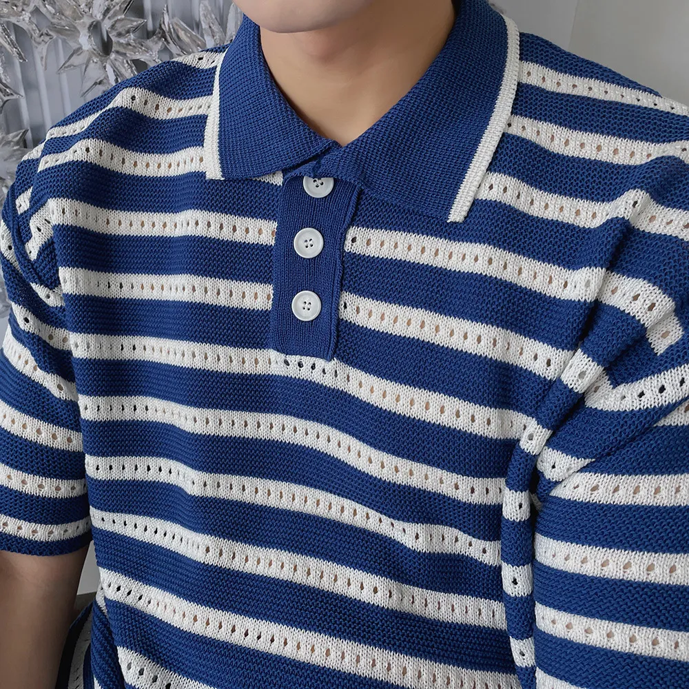 ASCLO  |Stripes Casual Style Unisex Street Style Short Sleeves