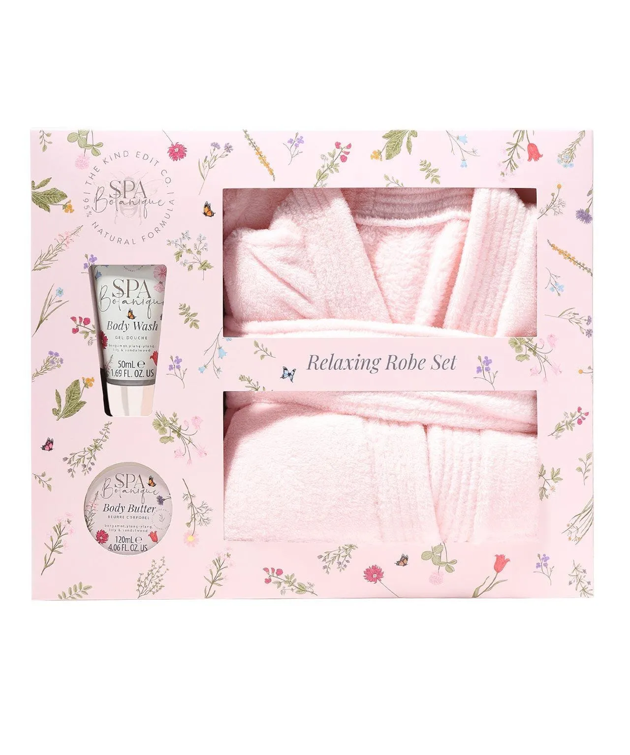 Bath Robe & Bodycare Gift Set