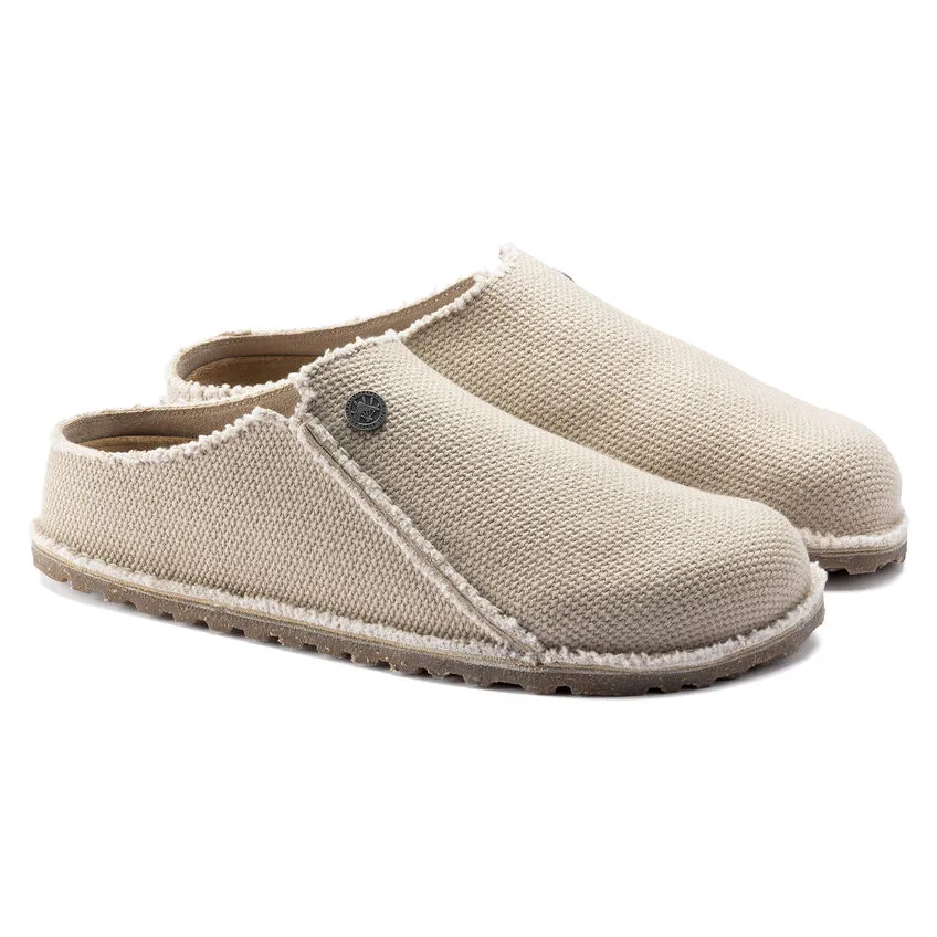 Birkenstock Women’s Zermatt Premium Canvas Slippers-Eggshell