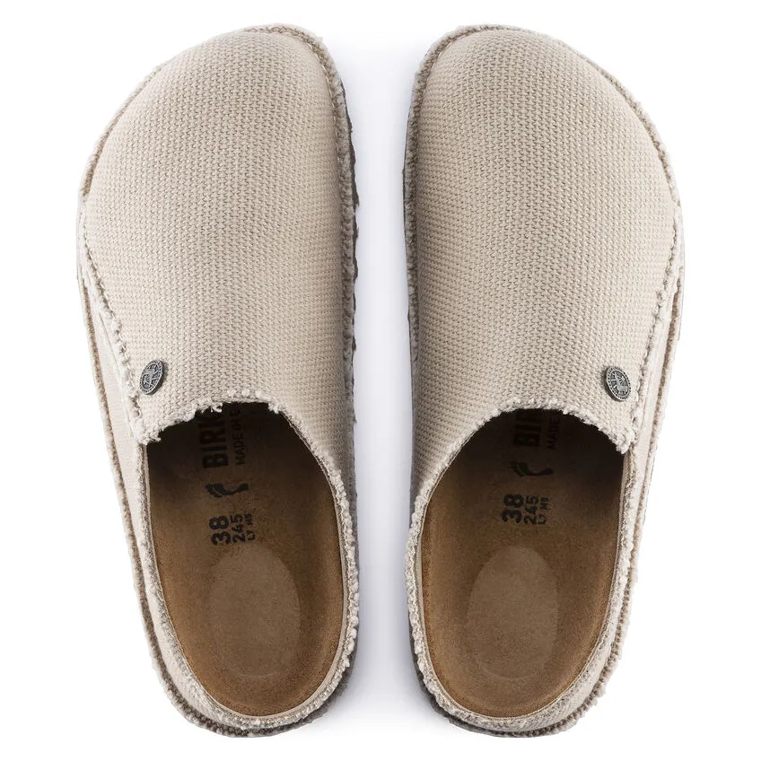 Birkenstock Women’s Zermatt Premium Canvas Slippers-Eggshell