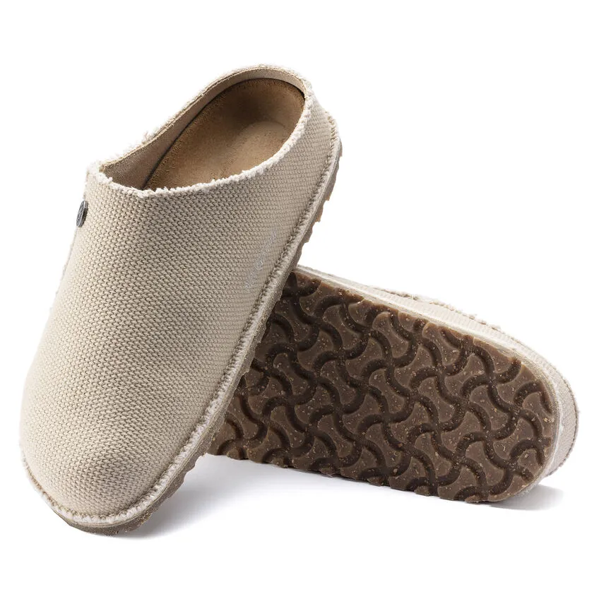 Birkenstock Women’s Zermatt Premium Canvas Slippers-Eggshell