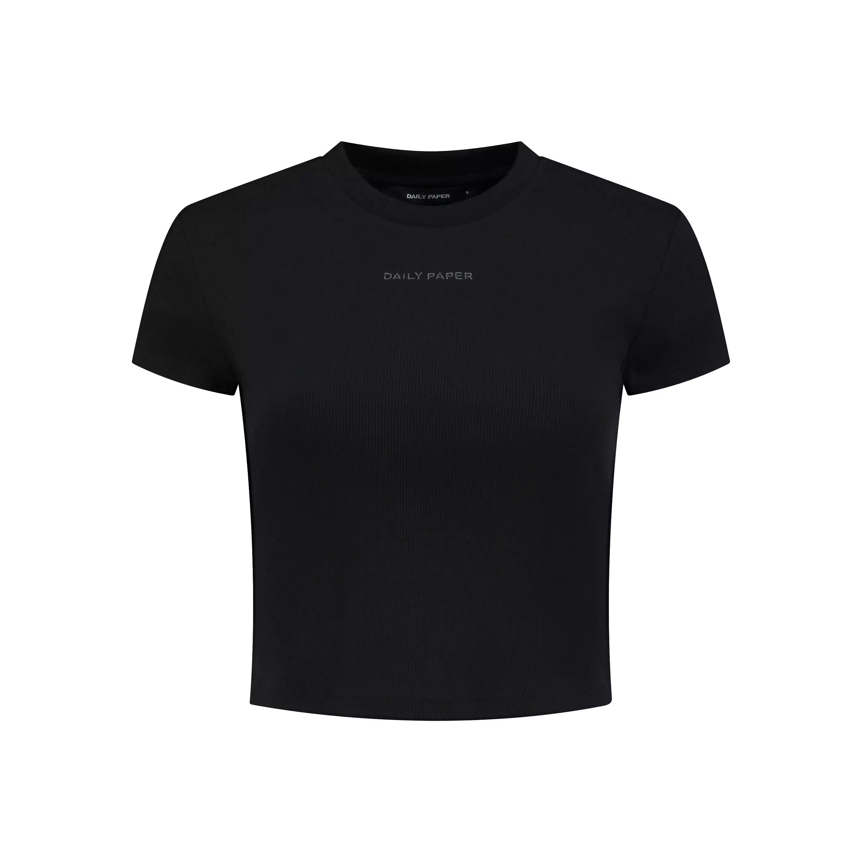 Black Logotype Cropped T-Shirt