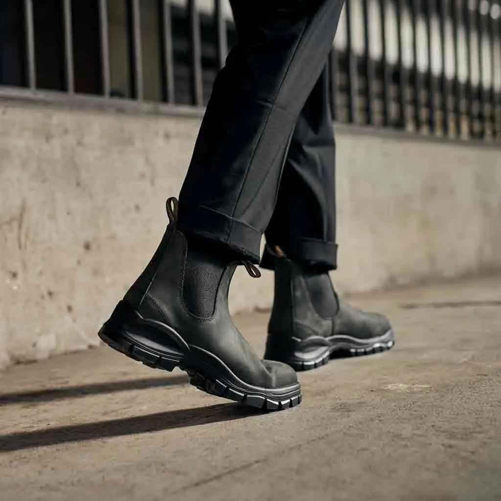 Blundstone 2238 Lug Boot for Men - Rustic Black