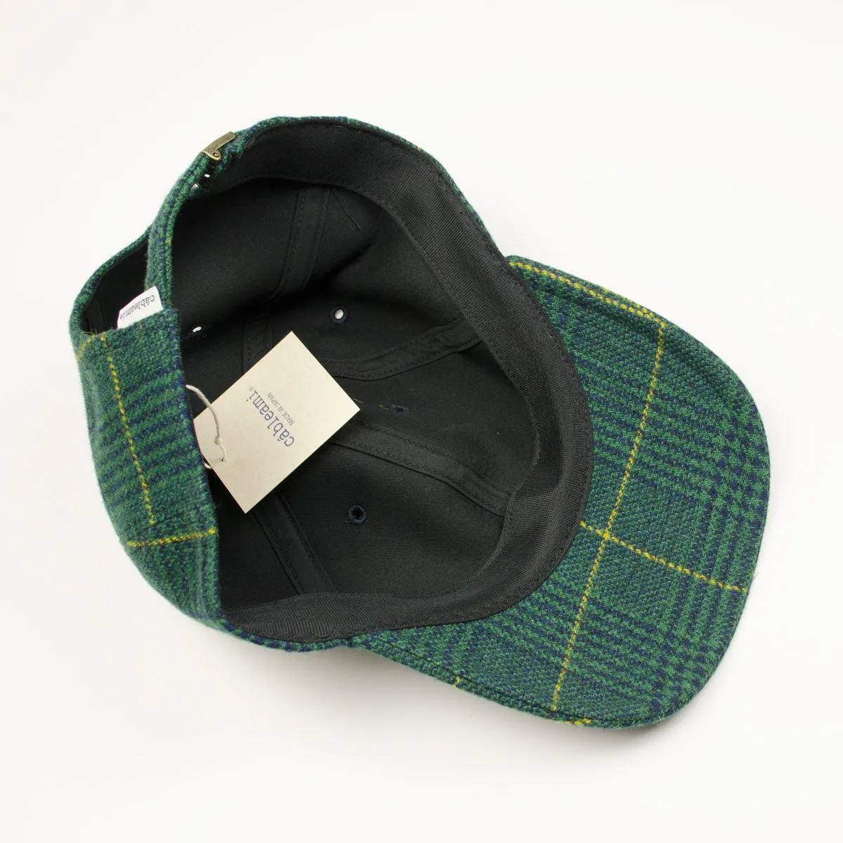 cableami - Wool Classic Check B.B. Cap - Green