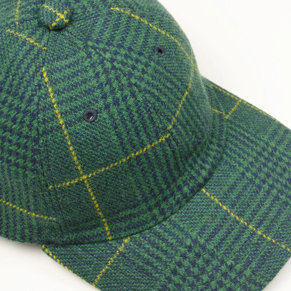 cableami - Wool Classic Check B.B. Cap - Green