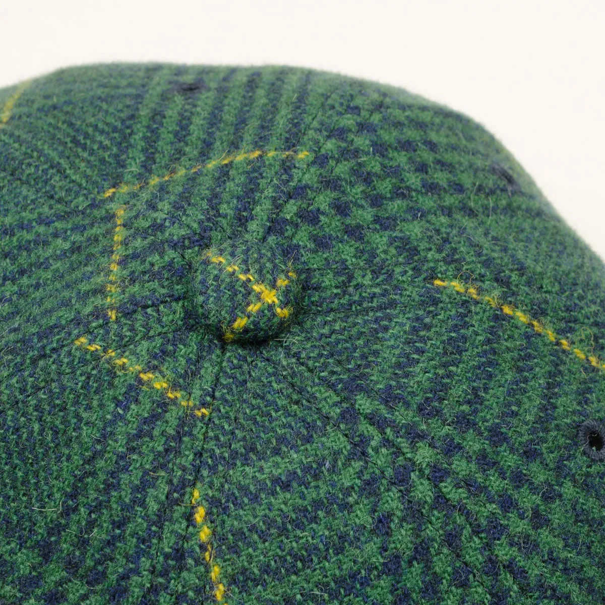 cableami - Wool Classic Check B.B. Cap - Green