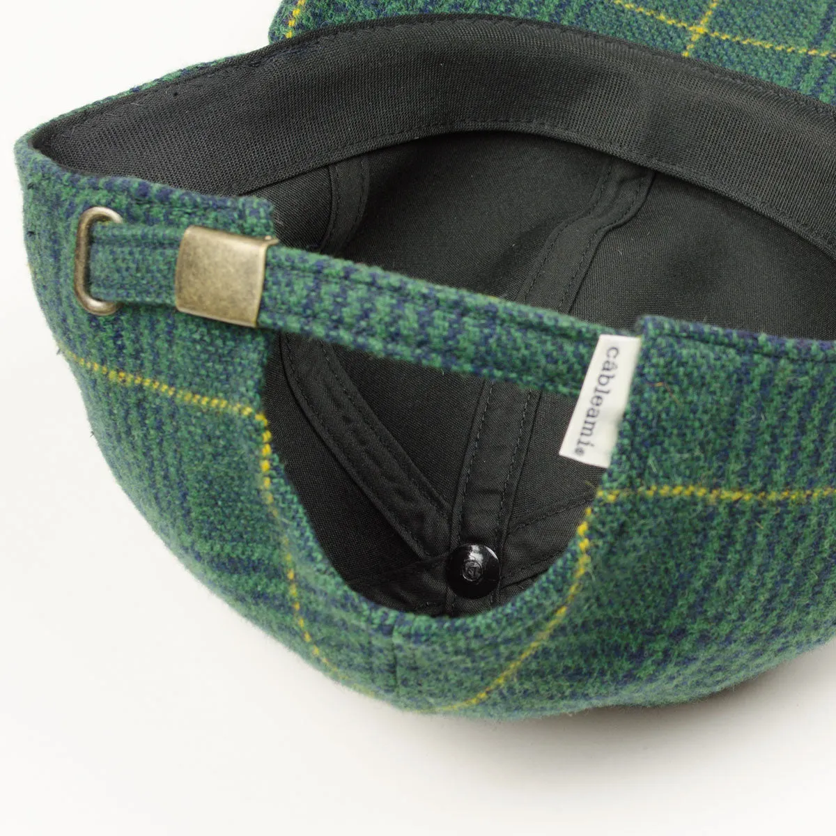 cableami - Wool Classic Check B.B. Cap - Green