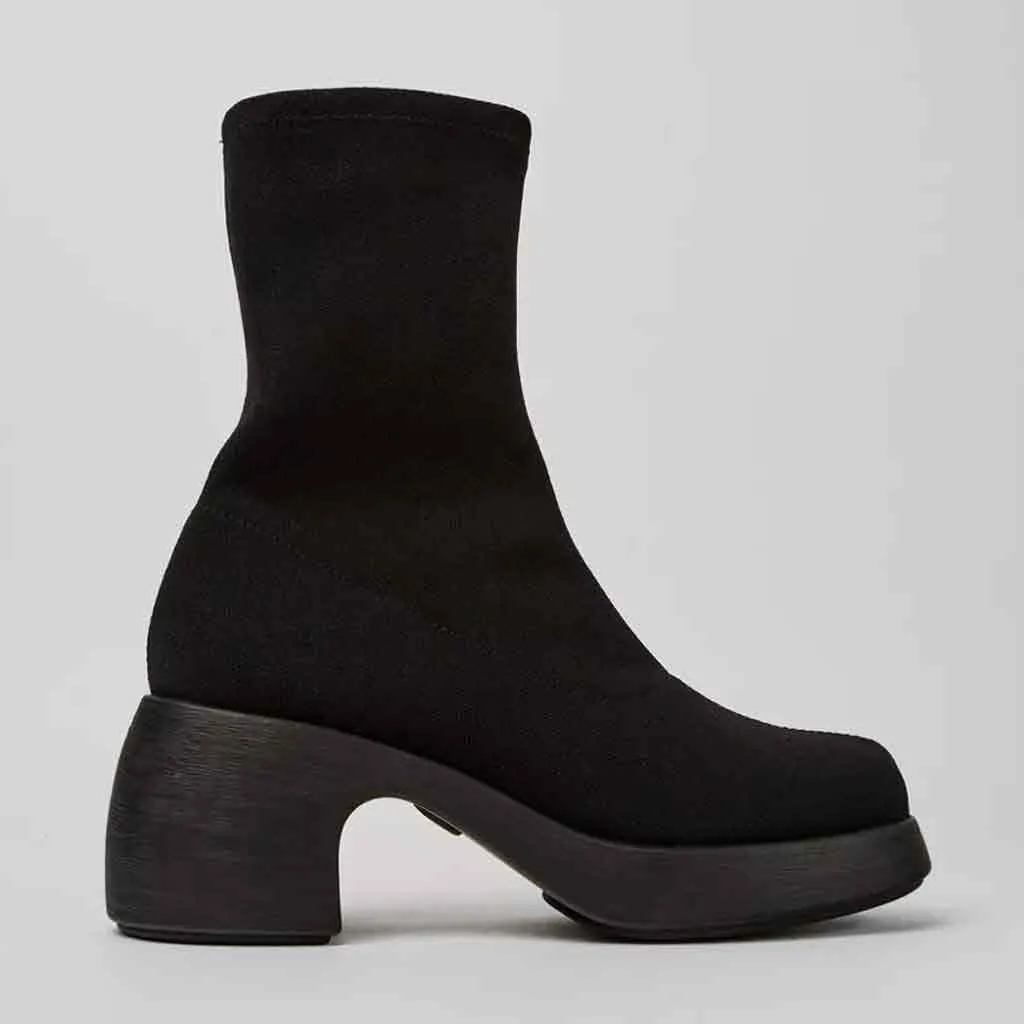 Camper Thelma Knit Boot - Black