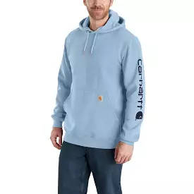 'Carhartt' Men's Midweight Sleeve Logo Hoodie - Fog Blue