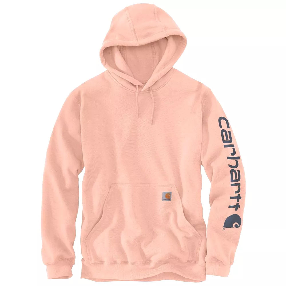 'Carhartt' Men's Midweight Sleeve Logo Hoodie - Tropical Peach