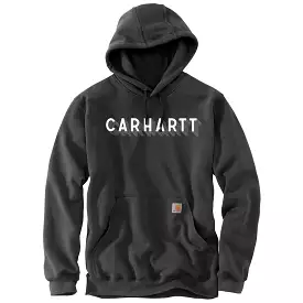 'Carhartt' Men's Rain Defender Midweight Logo Hoodie - Carbon Heather