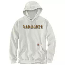 'Carhartt' Men's Rain Defender Midweight Logo Hoodie - Malt