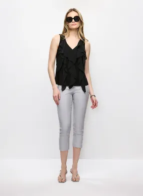 Cascading Ruffle Top & High Rise Capris