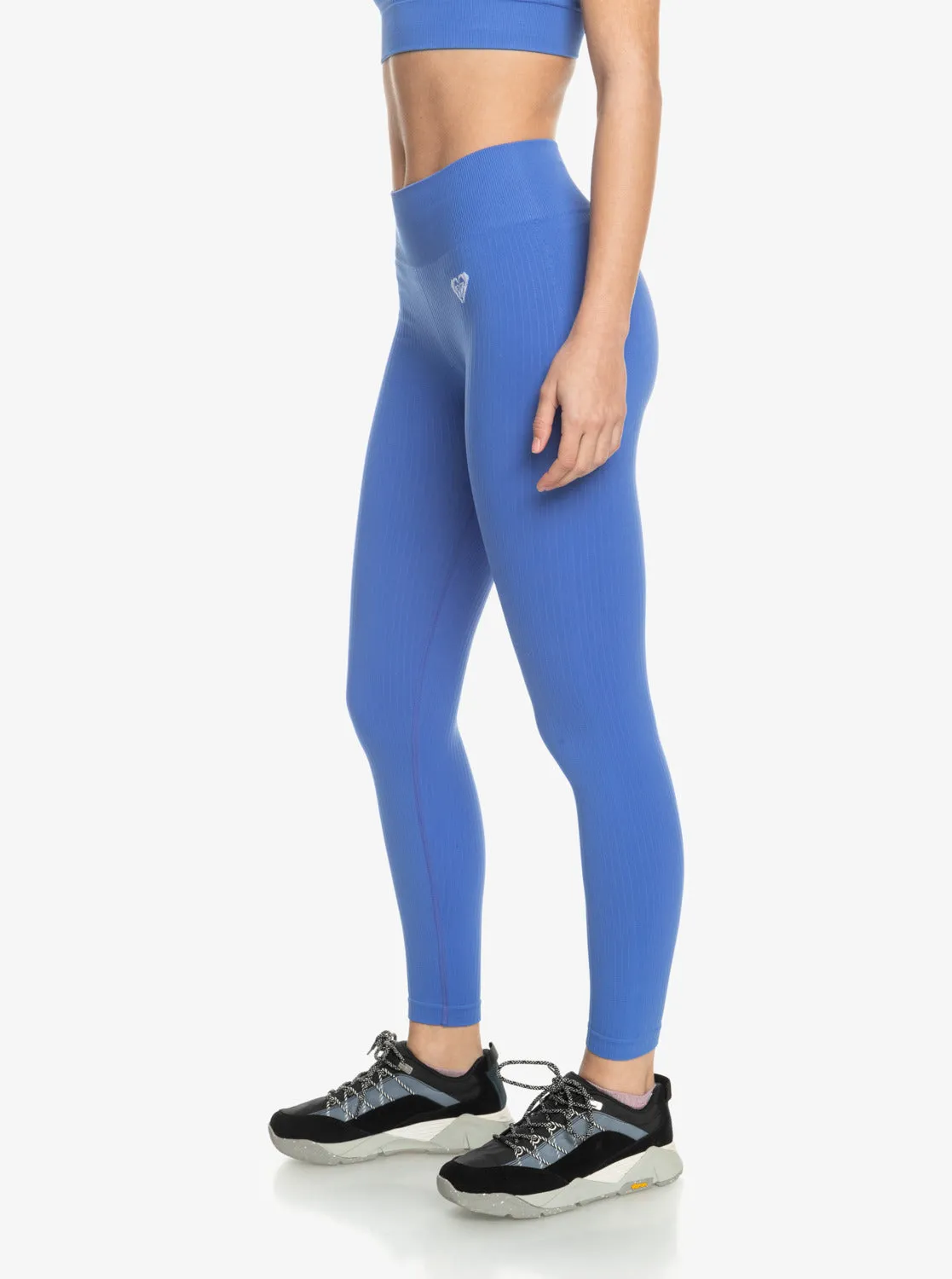 Chill Out Seamless Rib Leggings - Ultra Marine