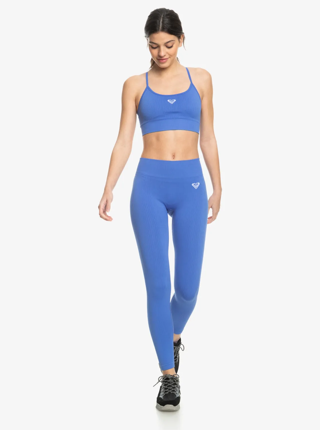 Chill Out Seamless Rib Leggings - Ultra Marine