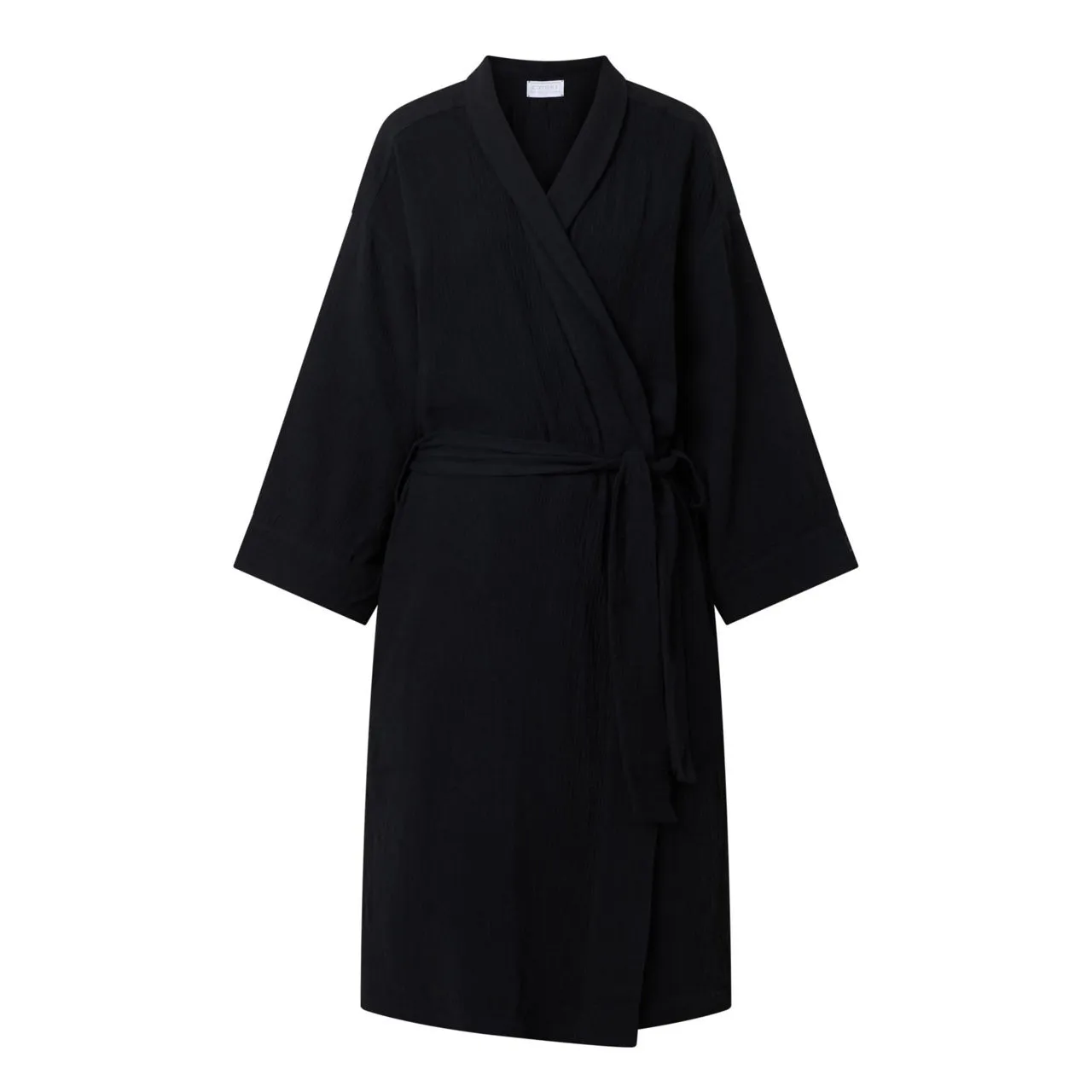 COTONE COLLECTION The Sustainable Edit Wind Down Robe - Black