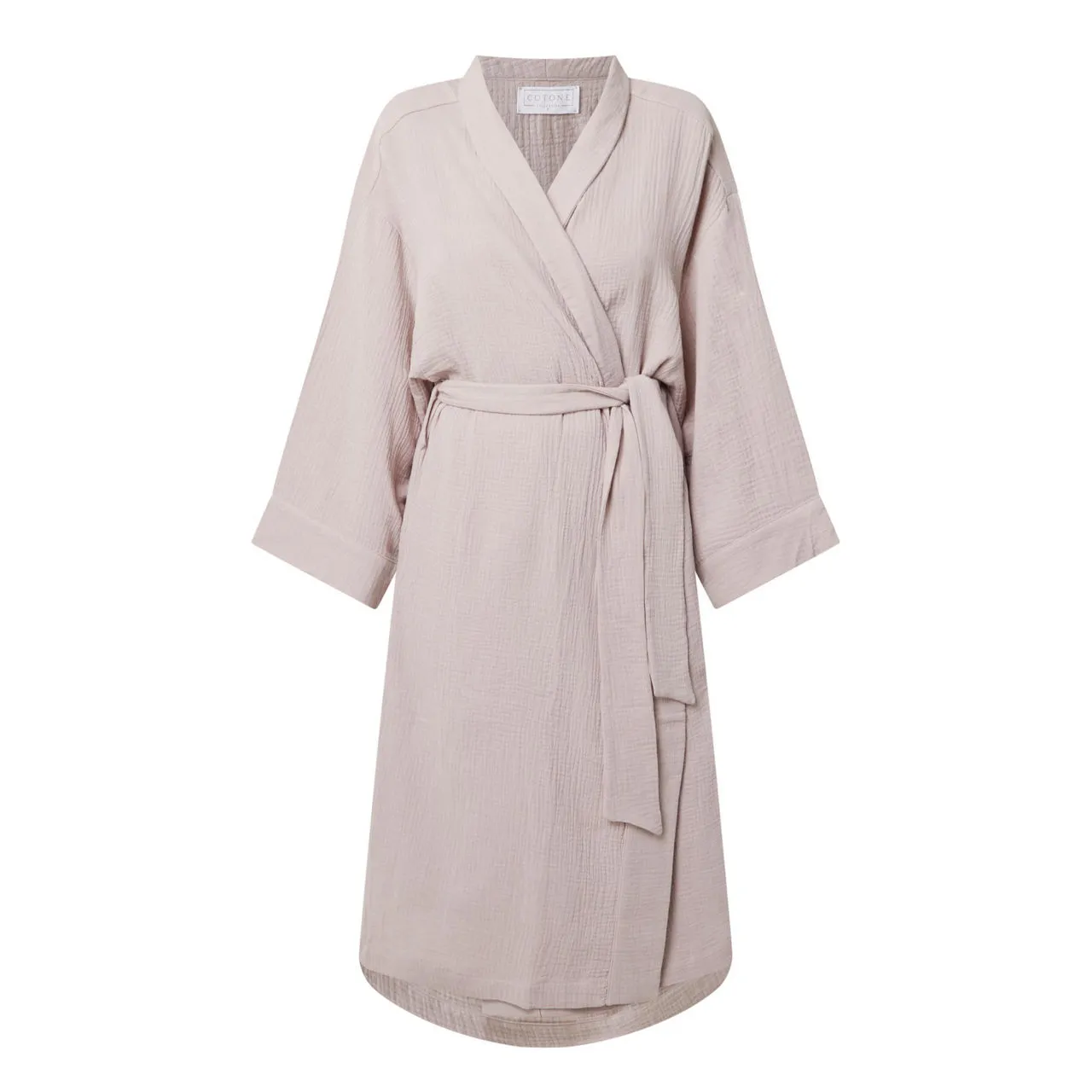 COTONE COLLECTION The Sustainable Edit Wind Down Robe - Taupe