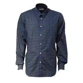 COTTON CHECK SHIRT NAVY