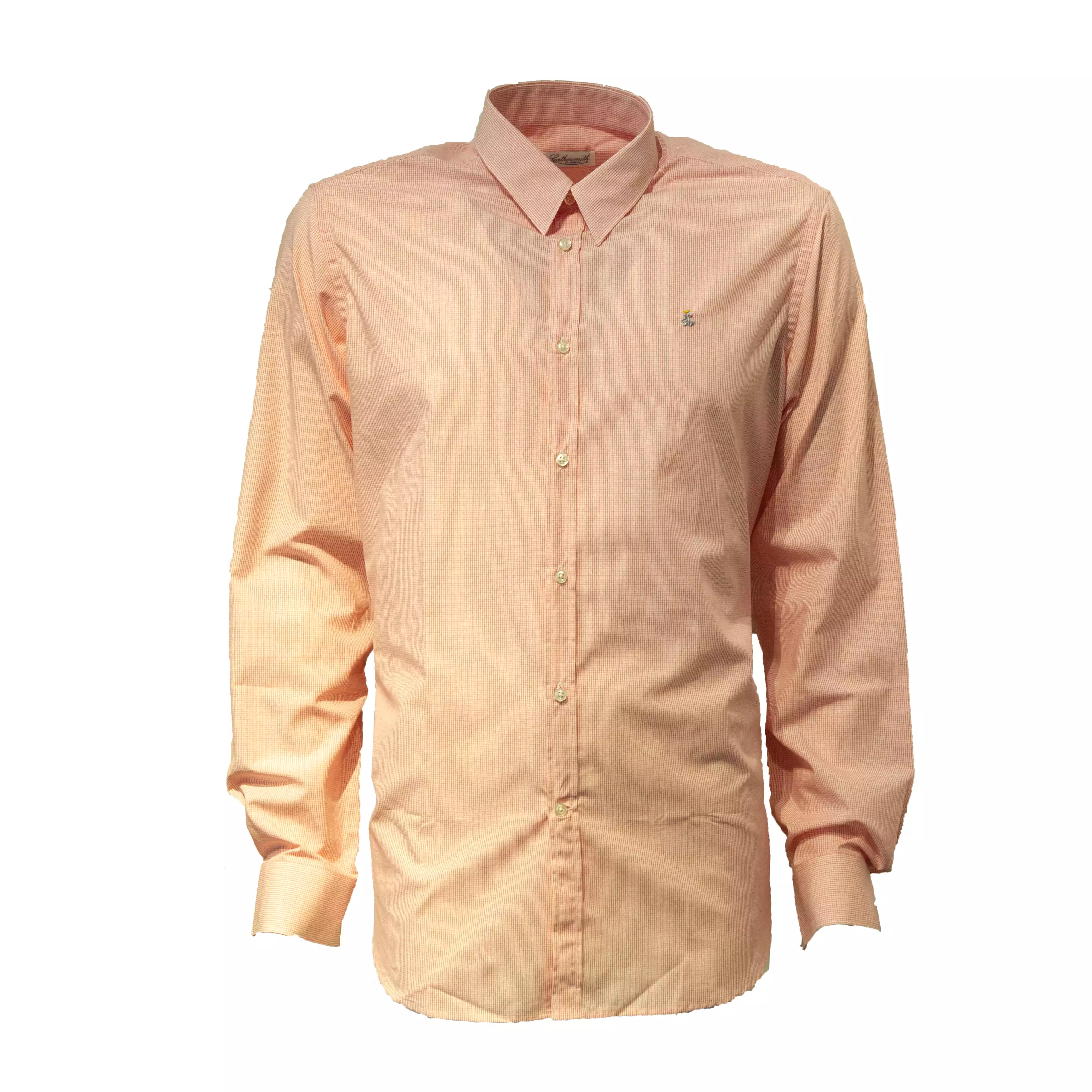 COTTON CHECK SHIRT PINK