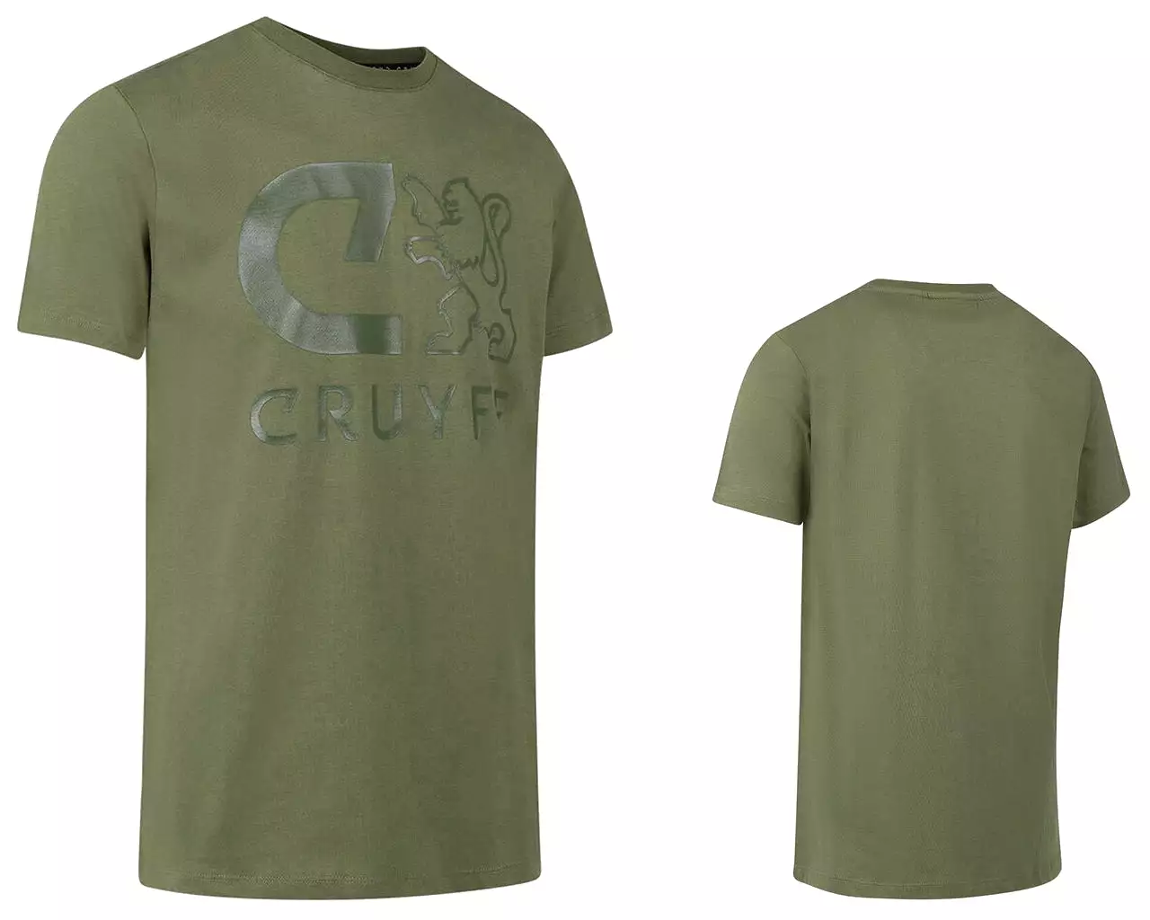 Cruyff Hernandez CSA213059 Crew Neck T-Shirt Khaki