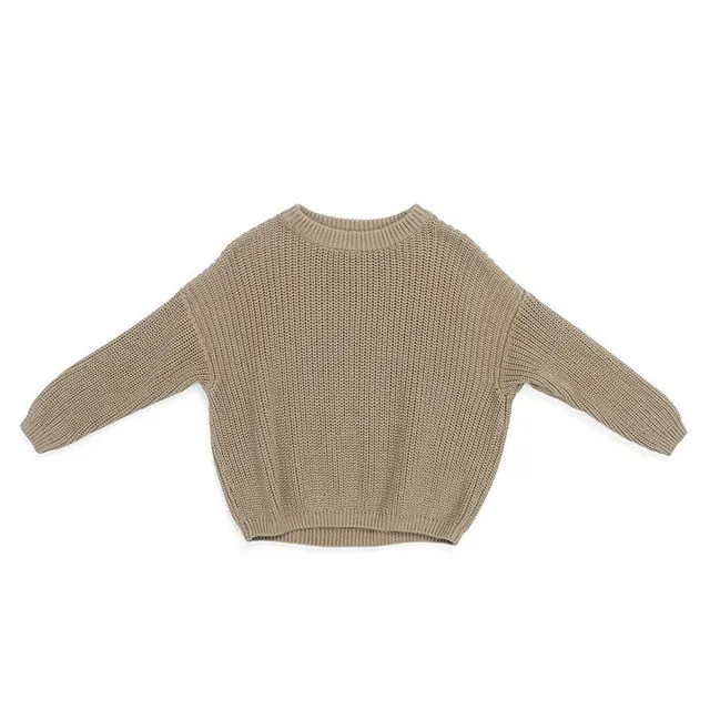 Cuddly Knit Sweater | Cement