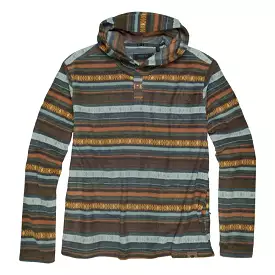 'Dakota Grizzly' Men's Ollie 1/4 Snap Fleece Hoodie - Tundra