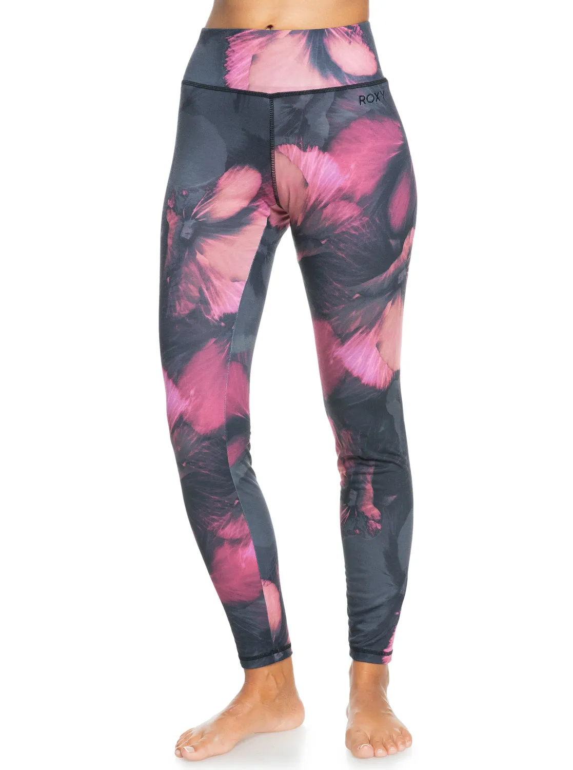 Daybreak Technical Base Layer Leggings - True Black Pansy Pansy