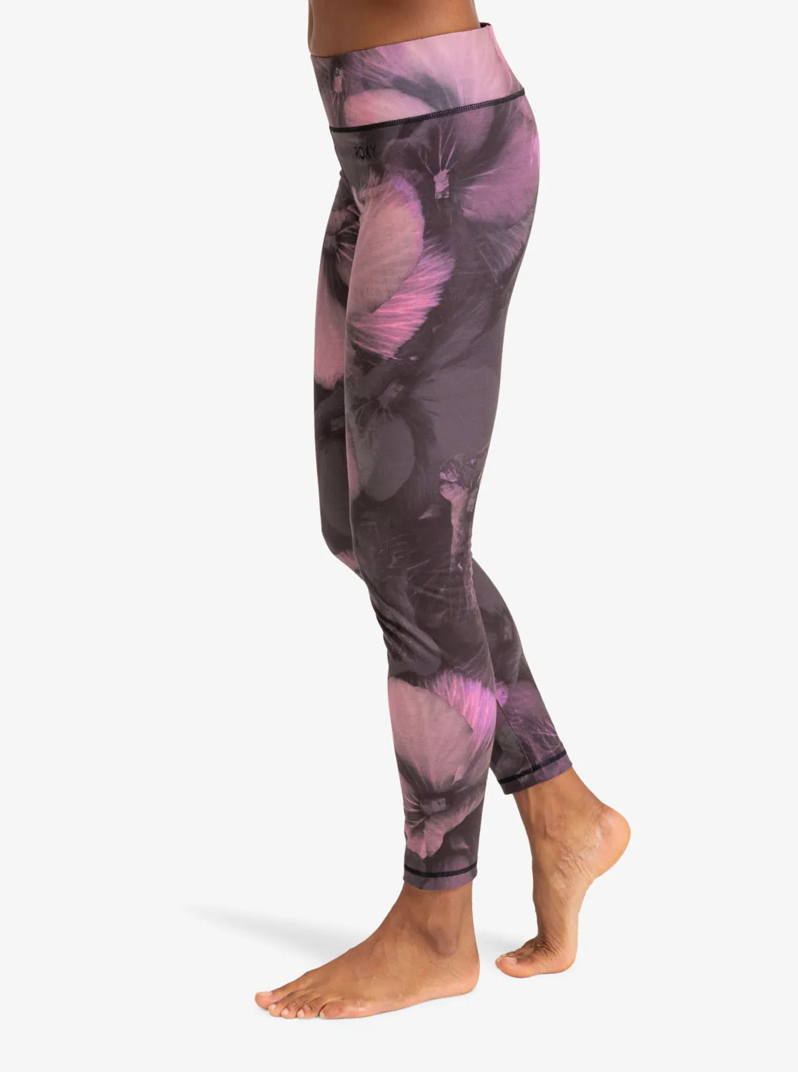 Daybreak Technical Base Layer Leggings - True Black Pansy Pansy