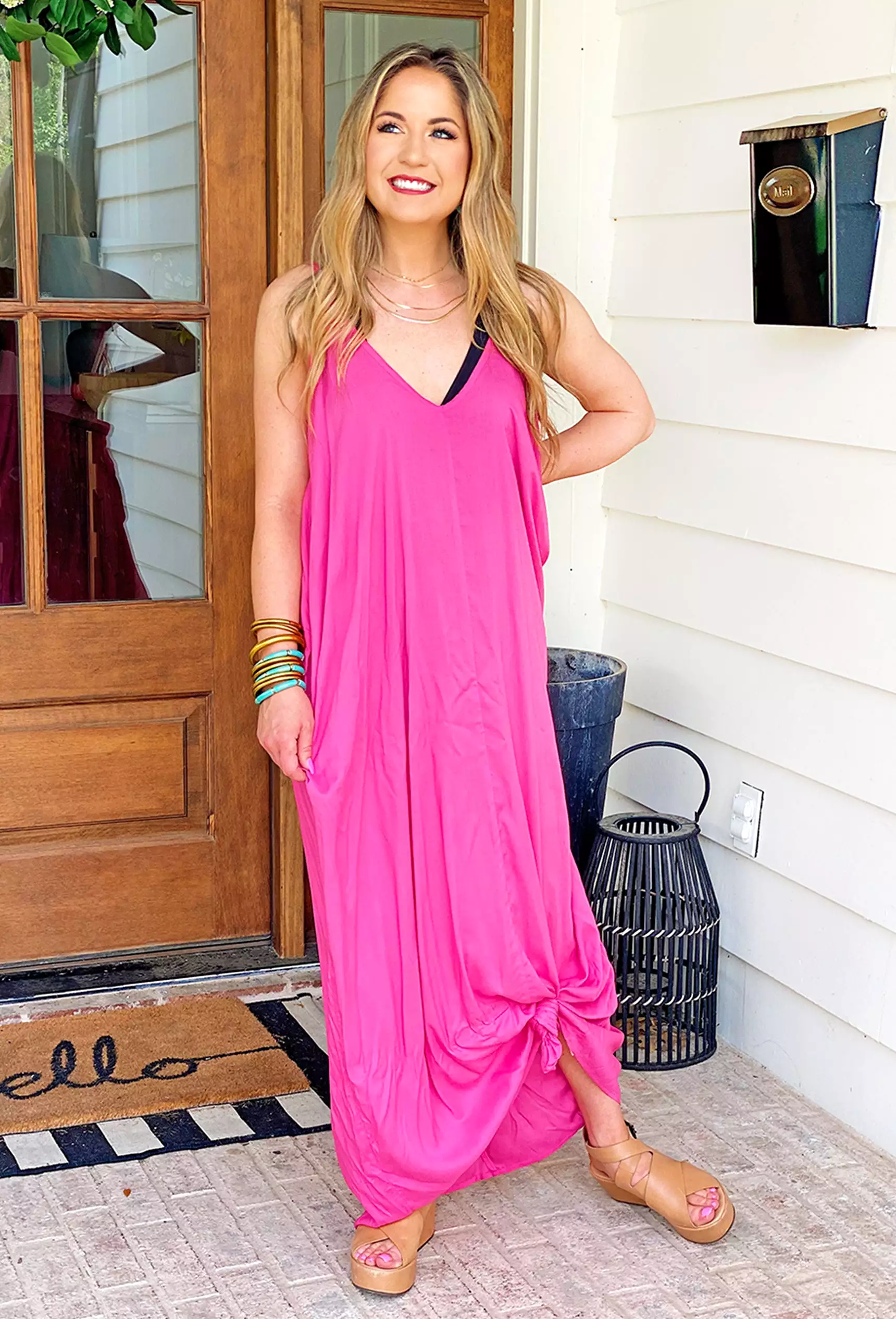 Elan Summer Lover Maxi Dress in Pink