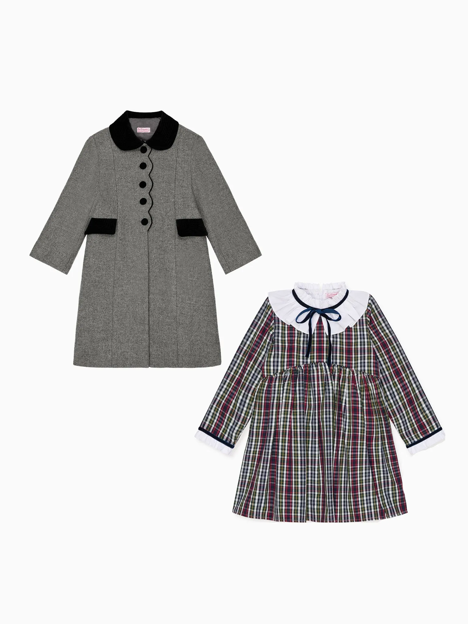 Flora Dress & Anisa Coat Girl Outfit Bundle