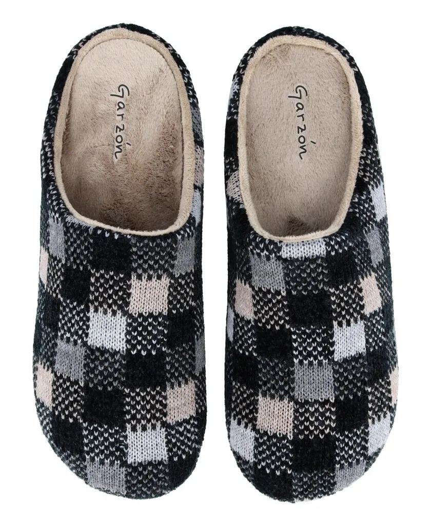 Garzón 16300.339 Checkered men's house slippers