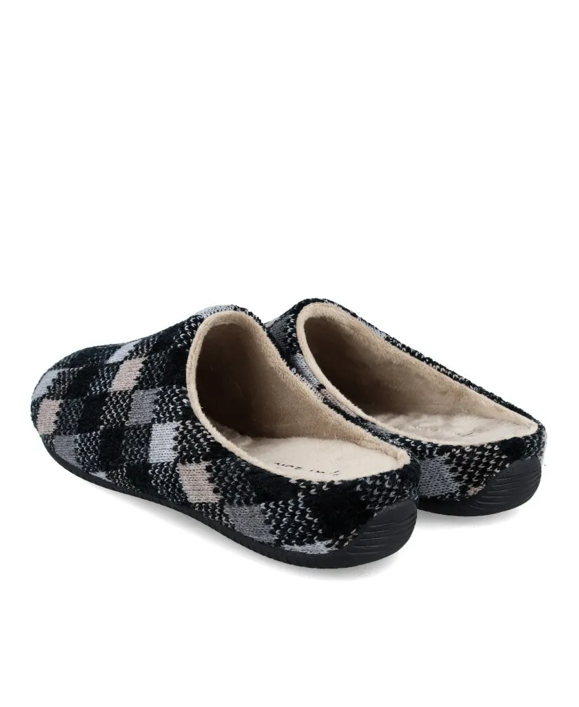 Garzón 16300.339 Checkered men's house slippers