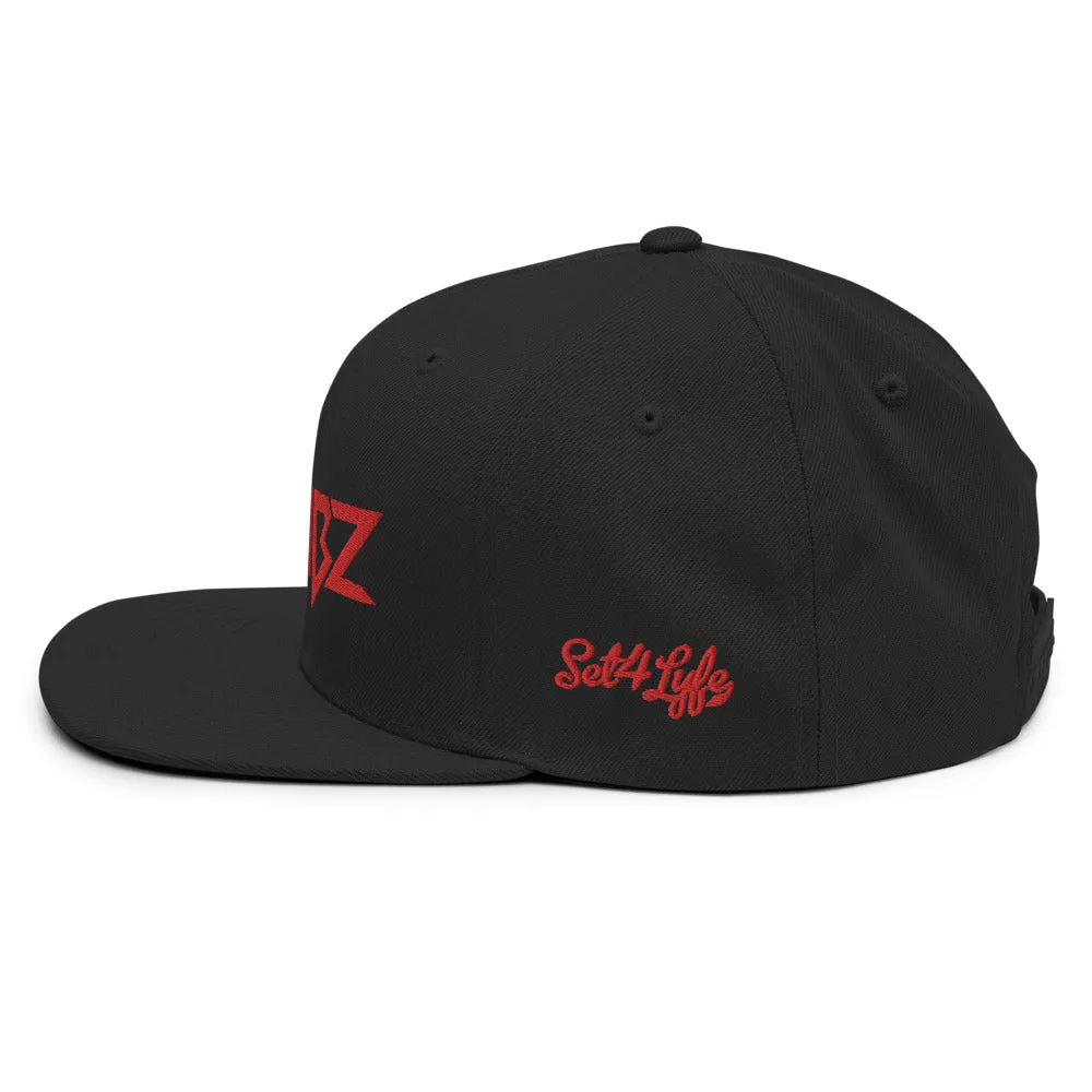 GDUBZ BLOOD RED LOGO SNAPBACK HAT