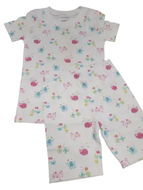 Girls Shorts Pajama Set - Sea Life