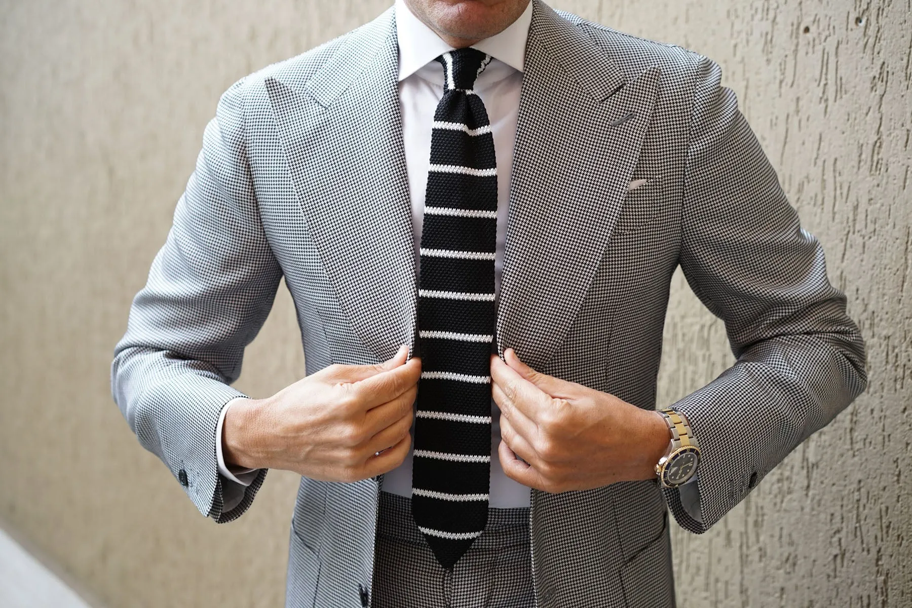 Harlequin Knitted Tie