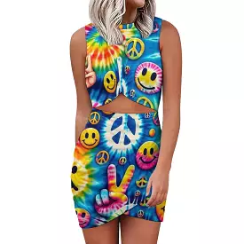 Harmony Cut-Out Rave Dress