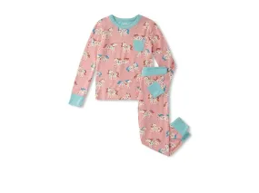 Hatley Kids Folksy Unicorn Bamboo Pajama Set (Toddler/Little Kid/Big Kid)