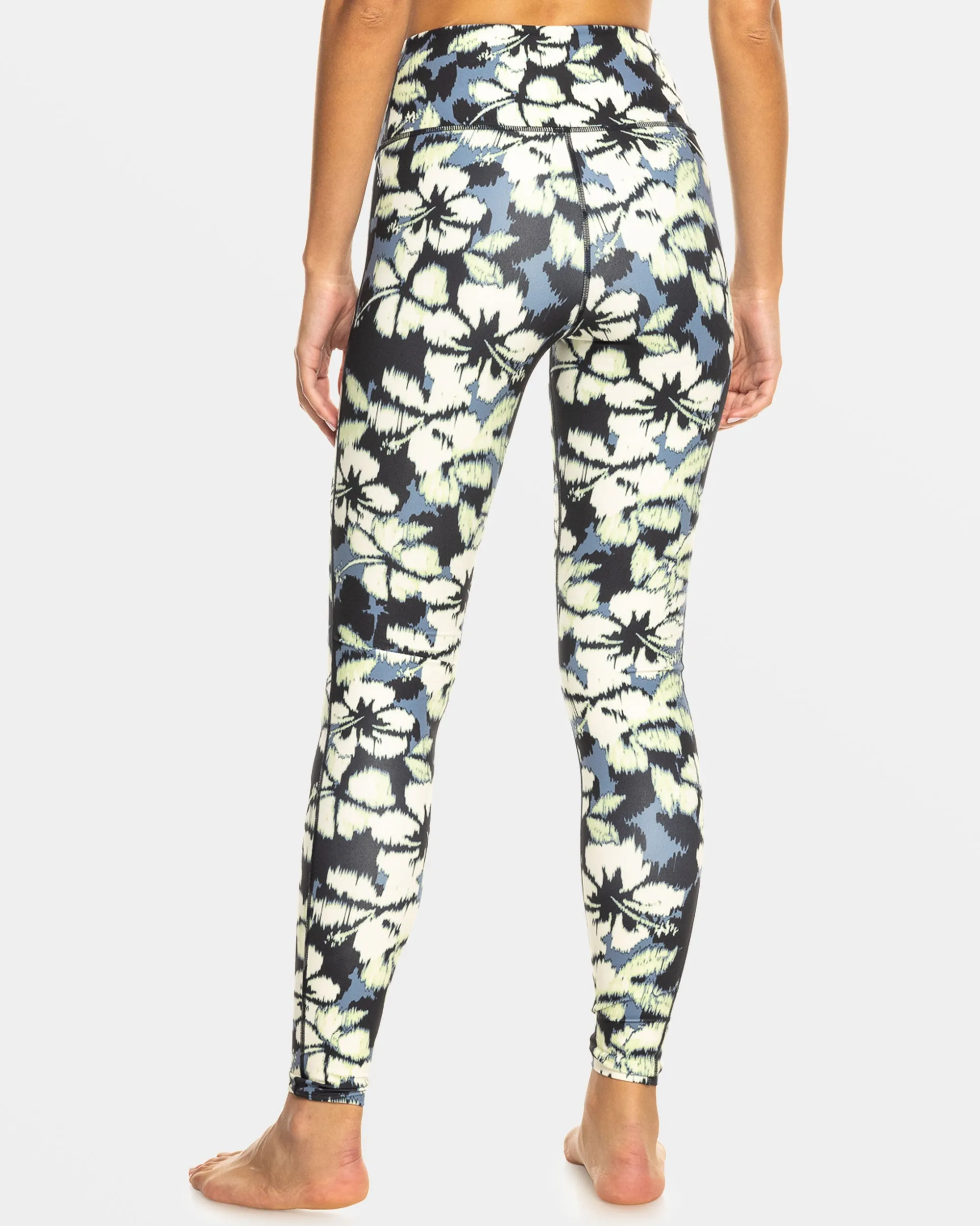 Heart Into It Ankle Sport Leggings - Wild Wind Hibiscus Mirage